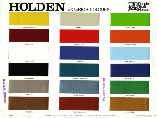 Holden Ve Paint Codes Holden Ve Paint Codes